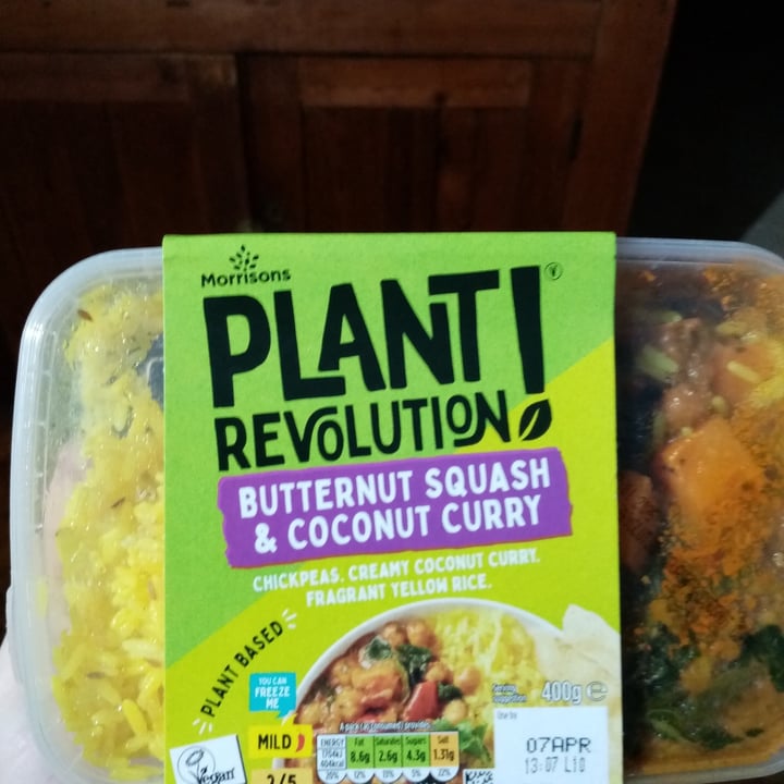 photo of Plant Revolution Butternut Squash Curry With Coconut Rice shared by @javicobos on  31 Mar 2022 - review