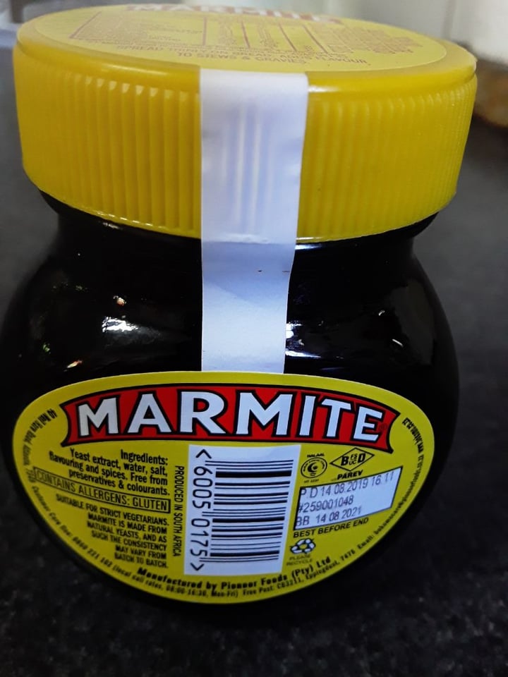photo of Marmite Marmite yeast extract  shared by @mokkah on  19 Dec 2019 - review
