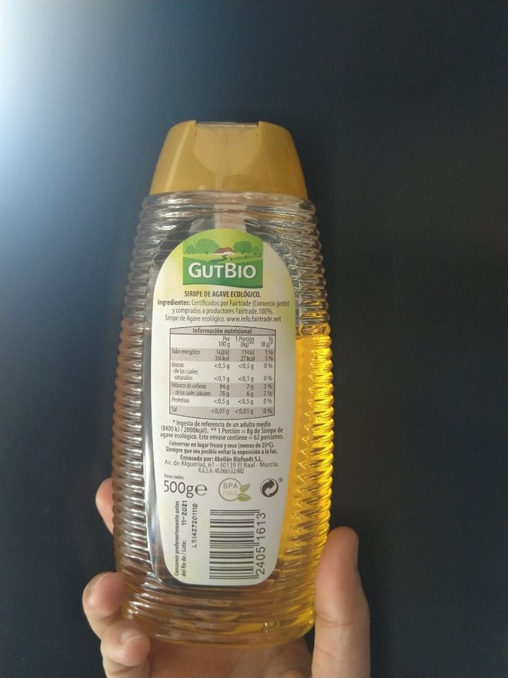 photo of GutBio Sirope de Agave shared by @amebasinvasoras on  16 Feb 2020 - review