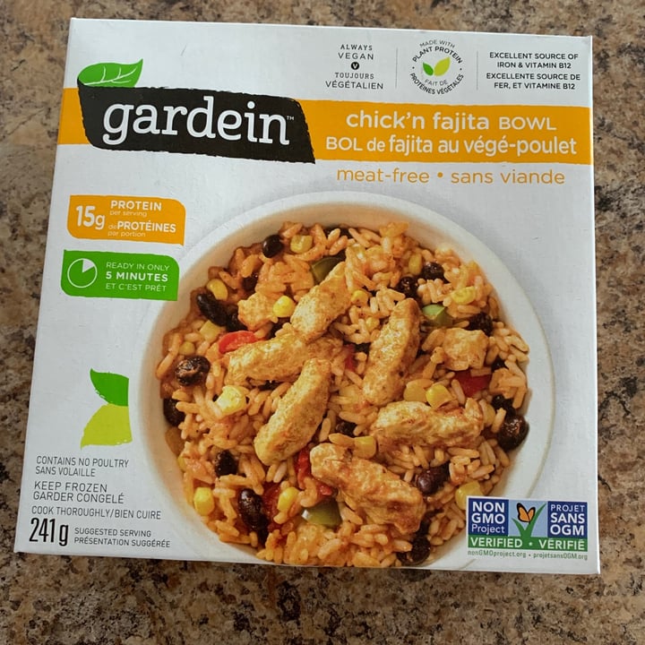 photo of Gardein Chick'n Fajita Bowl shared by @linnyrw on  04 Sep 2021 - review