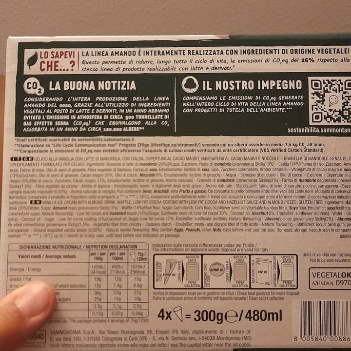 review photo of Sammontana cornetto Vaniglia Variegato Con Cacao E Nocciola shared by @mercedesmata on 30 Jun 2022 - review