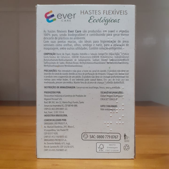 photo of Ever Care Hastes Flexíveis Ecológicas shared by @libelulavegan on  10 Oct 2022 - review