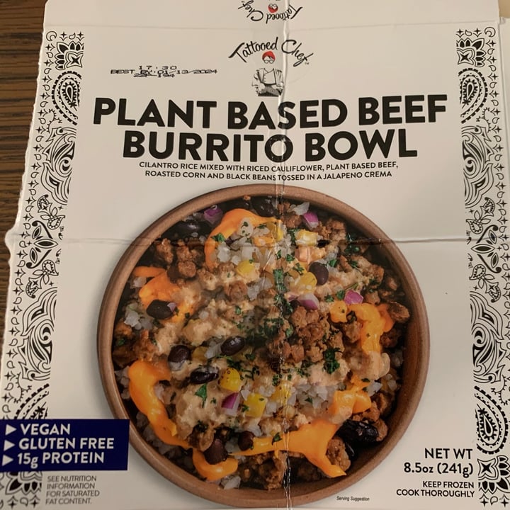 photo of Tattooed Chef Plant Based Beef Burrito Bowl shared by @allhess on  17 Sep 2022 - review