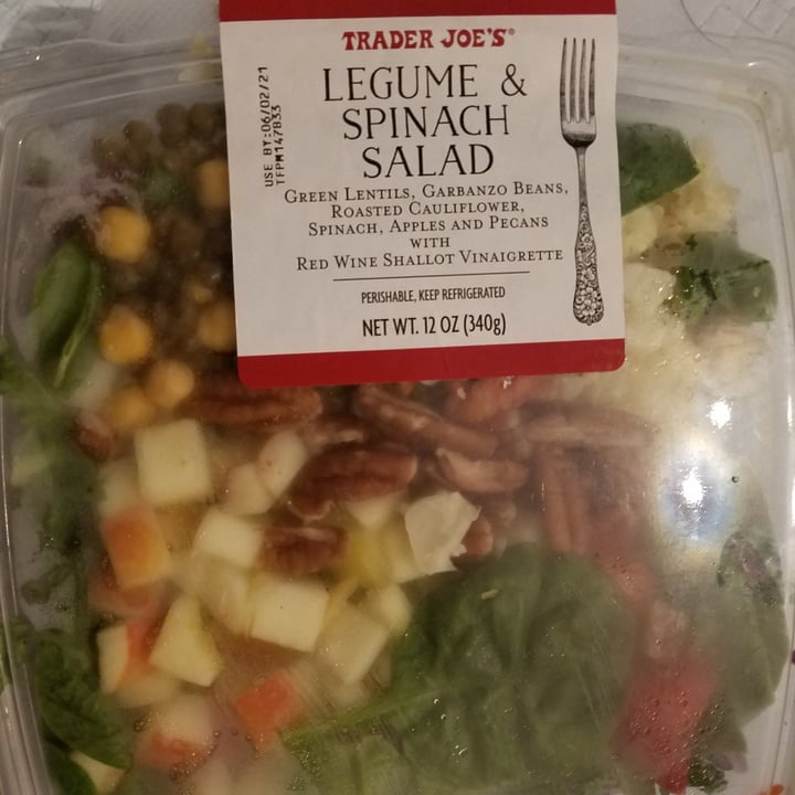 photo of Trader Joe's Legume & Spinach Salad Palette shared by @doglover1 on  04 Jun 2021 - review
