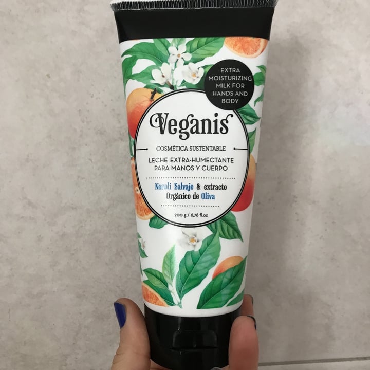 review photo of Veganis LECHE EXTRA HUMECTANTE PARA MANOS Y CUERPO con Neroli Salvaje con extracto Orgánico de Oliva shared by @lolasatnam on 05 May 2021 - review
