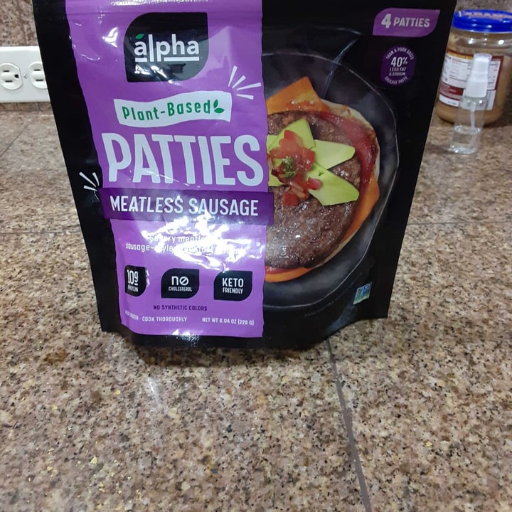 photo of Alpha Foods Meatless Sausage Patties shared by @vegandudeabides on  26 May 2022 - review