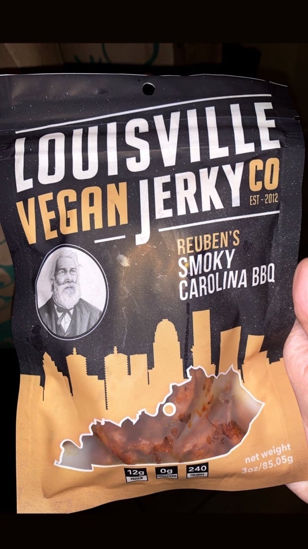 photo of  Louisville Vegan Jerky Co. Smoky Carolina BBQ shared by @jessicax on  21 Feb 2020 - review