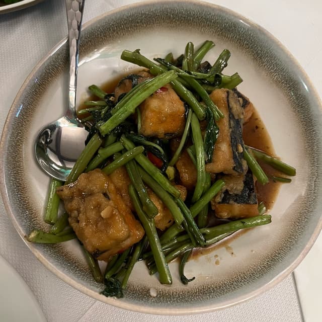 Photo of the dish “Pla Tip Pad Prik”