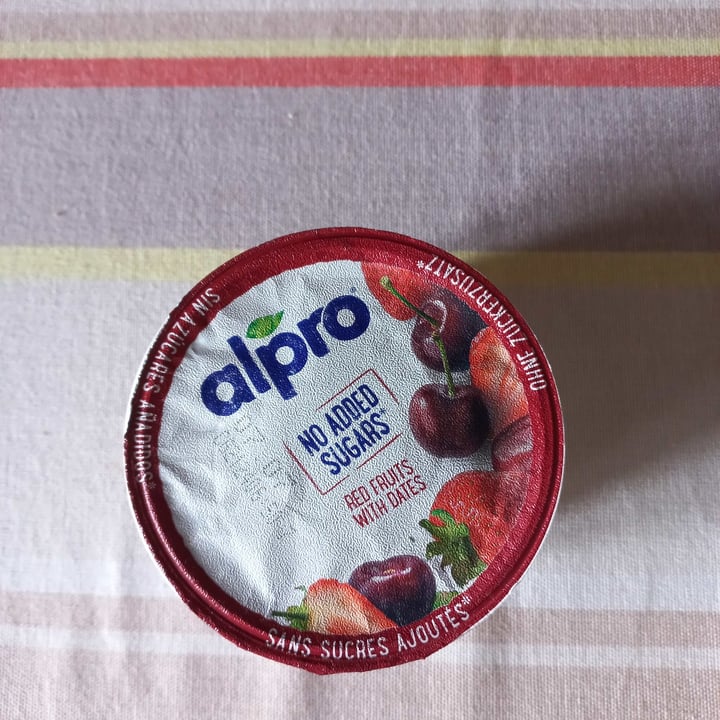 photo of Alpro yogurt red fruits with dates shared by @mcame on  27 Jun 2022 - review