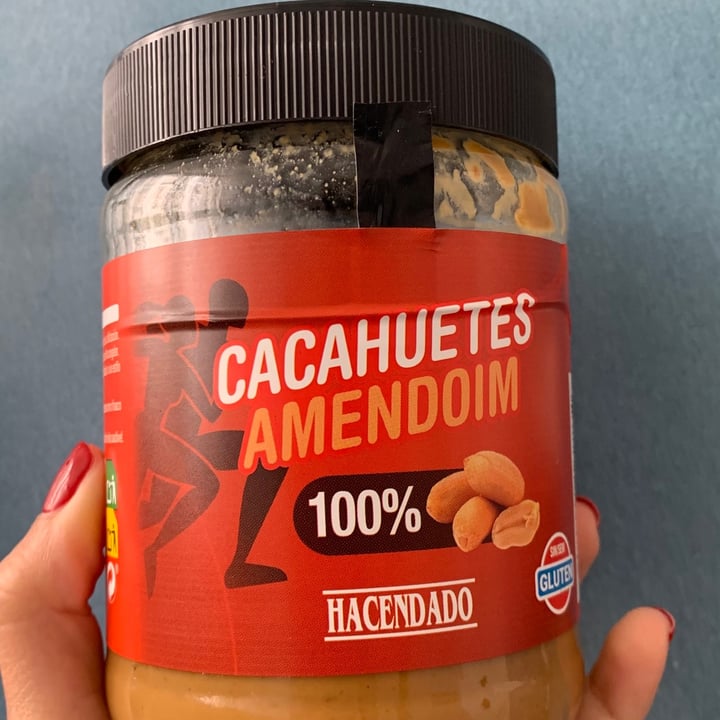 photo of Hacendado Crema Cacahuetes Amendoim shared by @leyihdz on  10 Mar 2021 - review