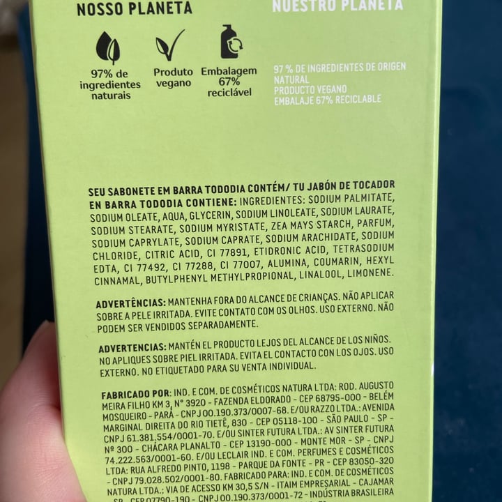 review photo of Natura Sabonete Em Barra Alecrim e Sálvia shared by @taliki on 21 Apr 2022 - review