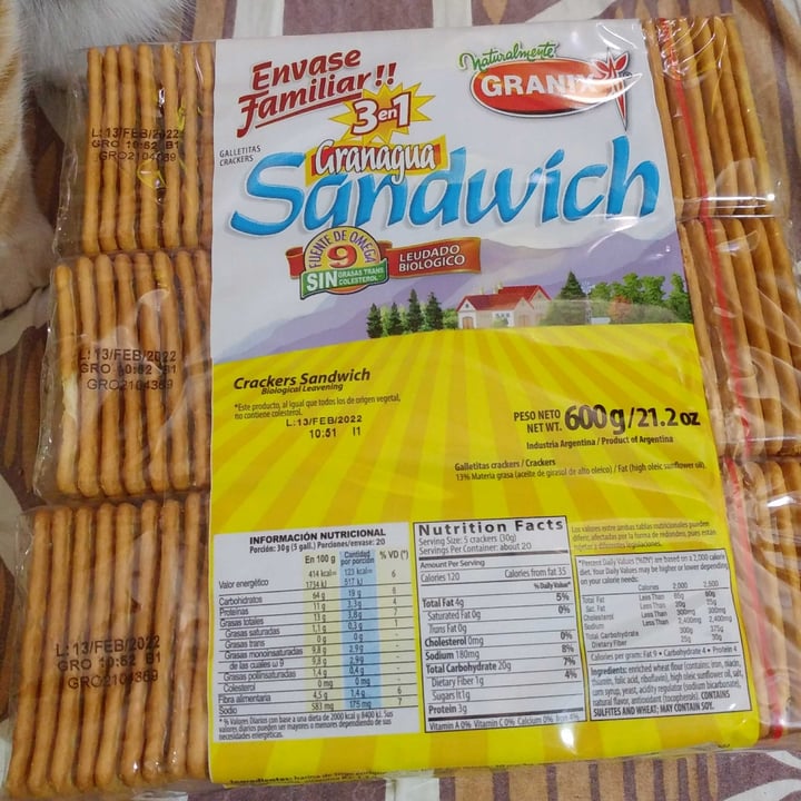 photo of Granix Galletas saladas tipo sandwicheras shared by @budin2711 on  16 Sep 2021 - review