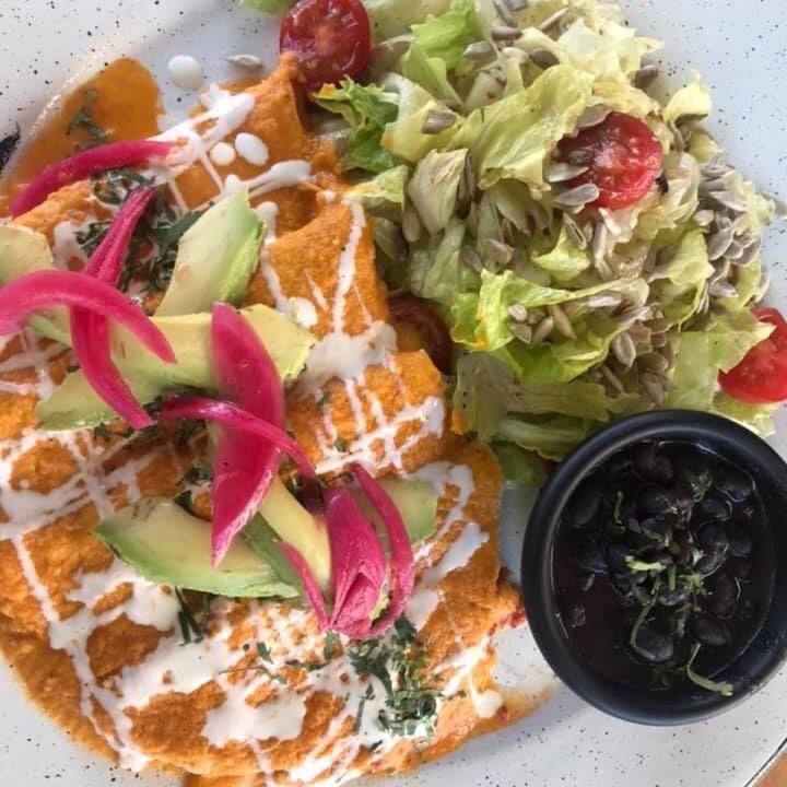 review photo of BIO-Natural Organic Store & Vegetarian Restaurant Playa del Carmen Enchiladas Huicholas shared by @kary86 on 30 Apr 2020 - review