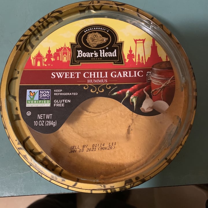 photo of Boar’s head Sweet Chili Garlic Hummus shared by @smoreydvm on  31 Dec 2020 - review
