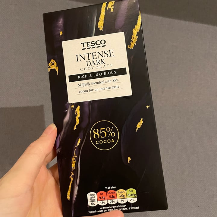 photo of Tesco 85% dark chocolate shared by @nev on  16 Sep 2022 - review