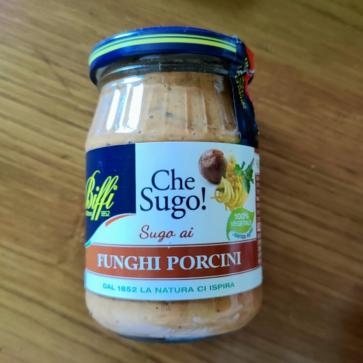 photo of Biffi Che sugo funghi porcini shared by @vegankiyo on  30 Apr 2022 - review