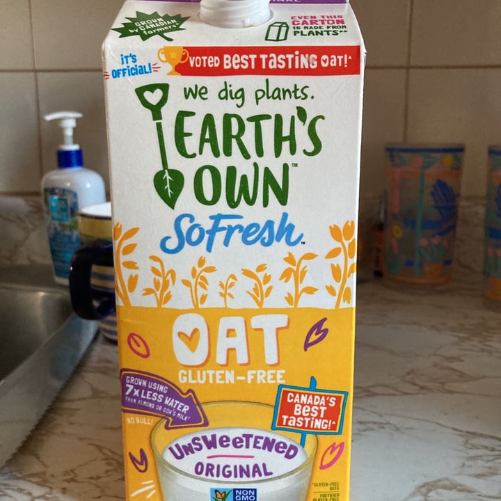 photo of Earth's Own So Fresh Oat Unsweetened Original Beverage shared by @care on  30 Jun 2021 - review