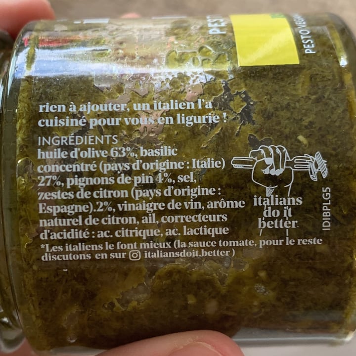 review photo of Italians Do It Better pesto al limone shared by @chiaralaregina on 30 Aug 2022 - review