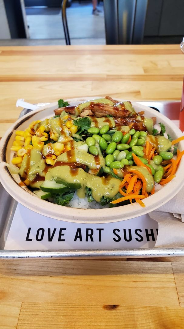 photo of Love Art Sushi Build Your Own Bowl shared by @veganprani on  13 Nov 2019 - review