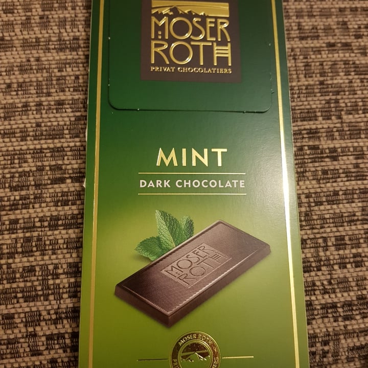 photo of Moser Roth Mint Flavour Dark Chocolate shared by @vegancybele on  31 Oct 2020 - review