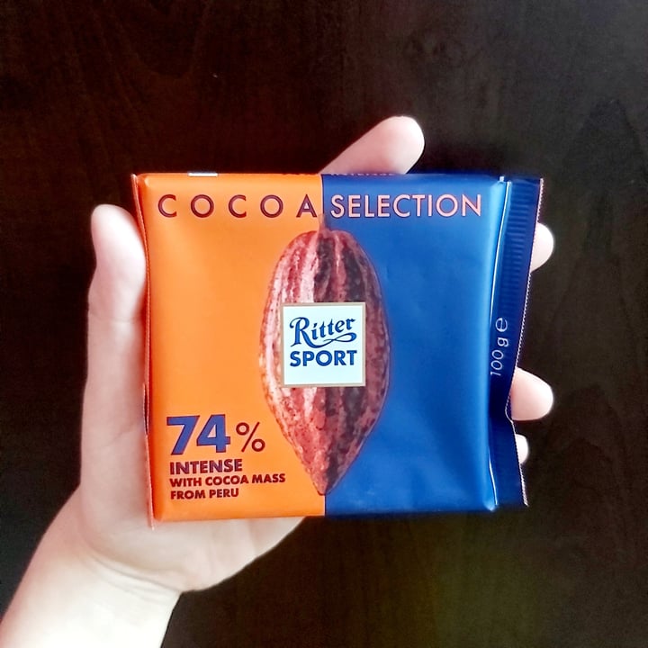 photo of Ritter Sport Intense 74% Cocoa Dark Chocolate shared by @herbimetal on  18 Oct 2020 - review