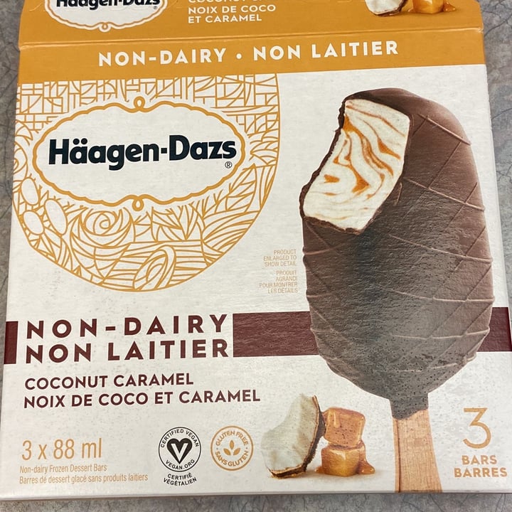 photo of Häagen-Dazs Coconut Caramel Dark Chocolate Bars shared by @lennyslair on  23 Nov 2021 - review