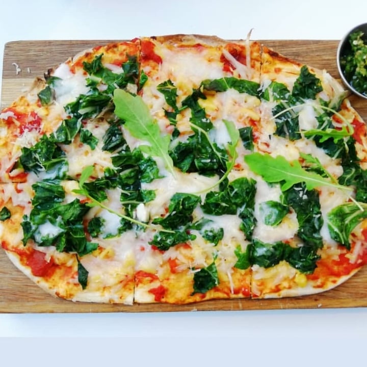 photo of Knead Bakery Kloof Street Spinach and 'Feta' Vegan Pizza shared by @gypsygirlgoes on  04 Aug 2020 - review