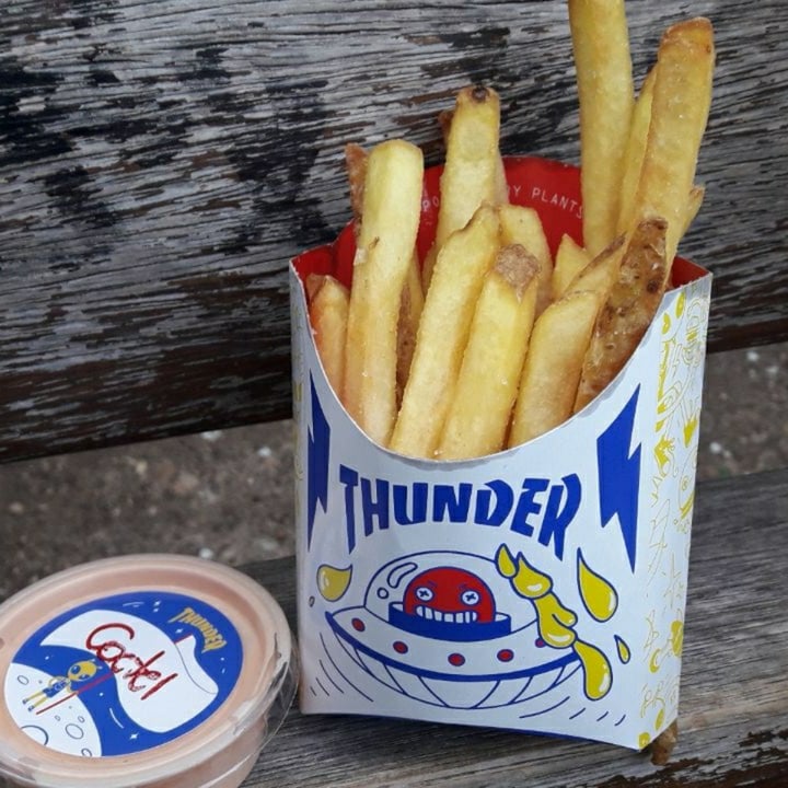 photo of THUNDER VEGAN FOOD Small fries shared by @mfs on  13 Apr 2022 - review