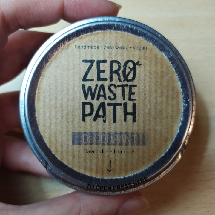 photo of Zero Waste Path Deodorant lavander + tea Tree shared by @sarlena on  01 Jun 2021 - review