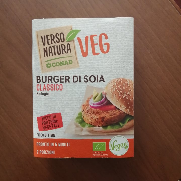 photo of Verso Natura Conad Veg Burger di soia classico shared by @queenofdarkness on  14 Apr 2022 - review