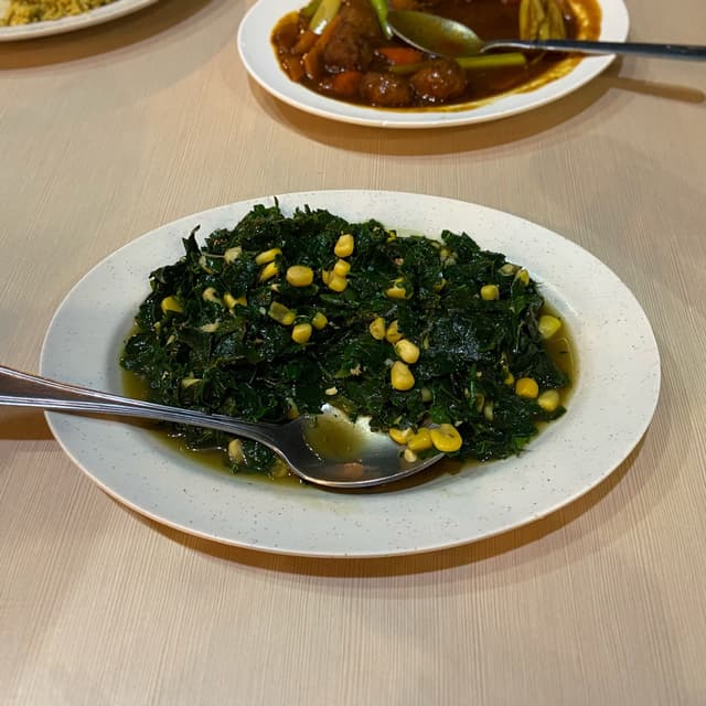 Photo du plat “Cangkuk Manis with Corn 马尼菜玉米粒”