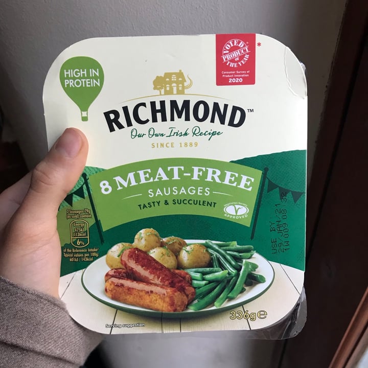 photo of Richmond Richmond Meat Free Sausages shared by @sofimoni on  16 Jan 2021 - review