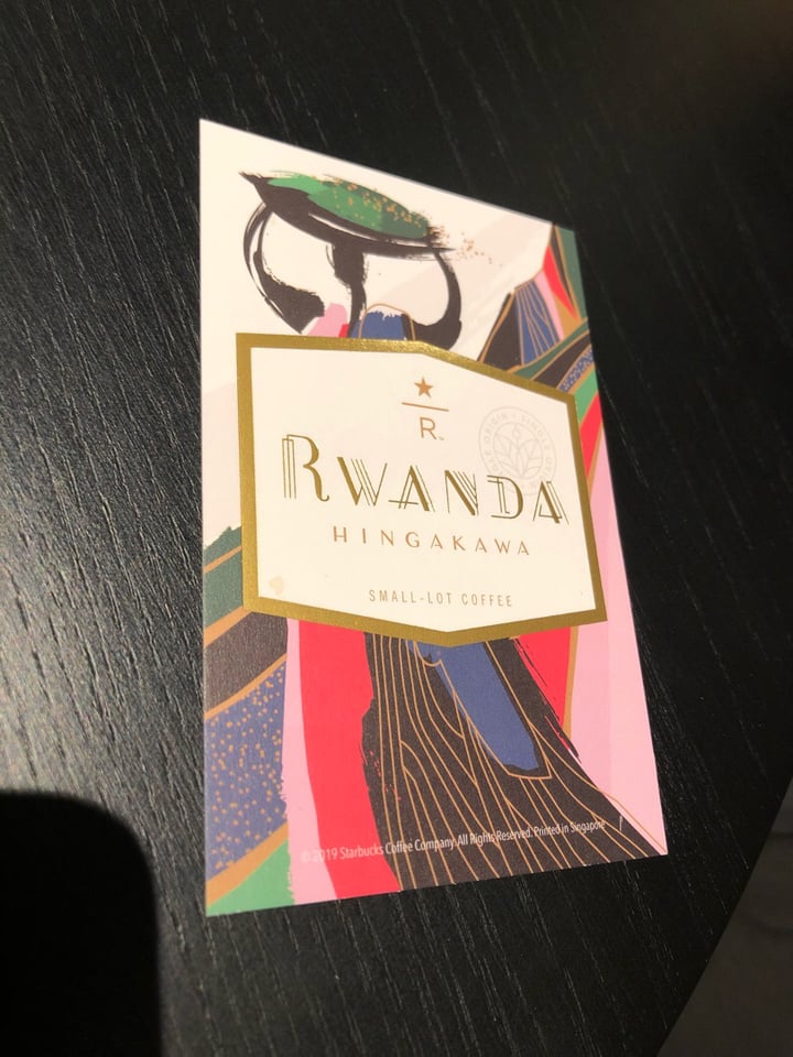 photo of Starbucks Rwanda pour over coffee shared by @makthemak on  06 Jun 2019 - review