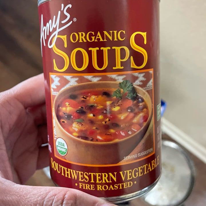 photo of Amy’s Amy’s Organic Soups Southwestern Vegetable Fire Roasted shared by @1creolevegan on  23 Jun 2022 - review