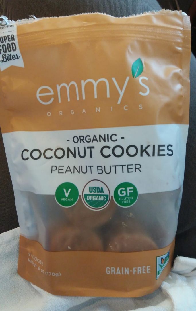 photo of emmy's organics Coconut Cookies Peanut Butter shared by @isabelc on  31 Aug 2019 - review