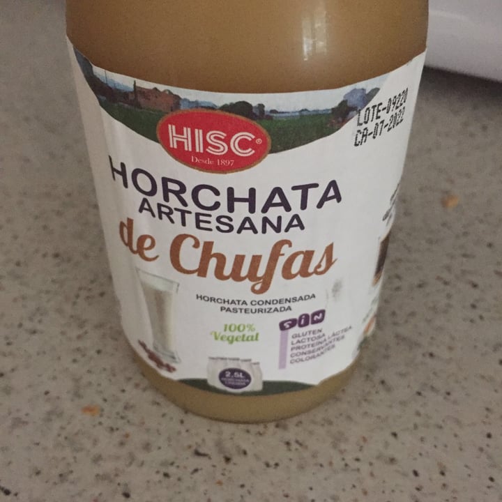 photo of Hisc Horchata de chufa shared by @mariagiralt on  26 Jul 2020 - review