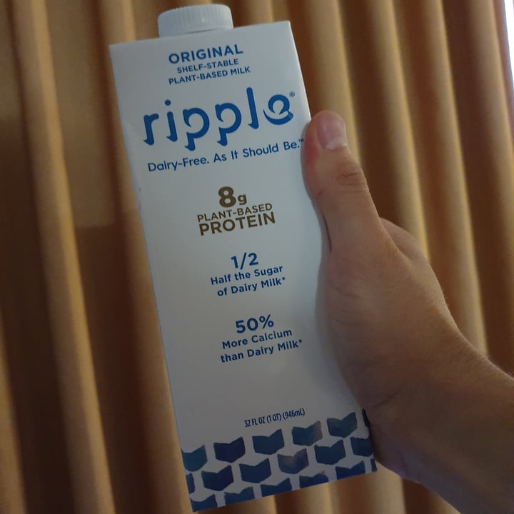 photo of Ripple Foods Original Plant-Based Milk shared by @paniwilson on  29 Jul 2021 - review