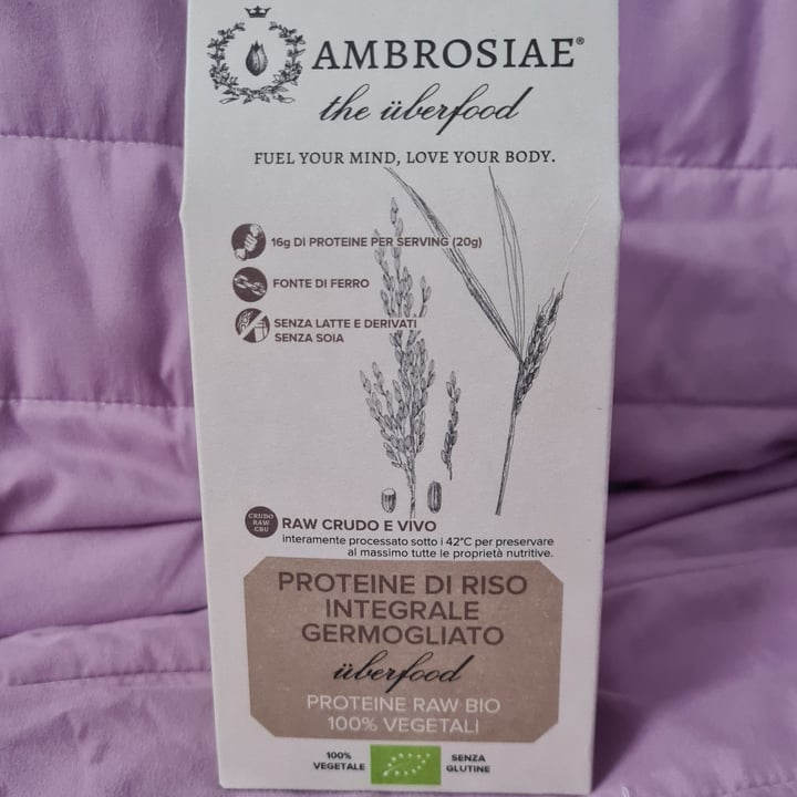 photo of Ambrosiae Proteine Di Riso Integrale Germogliato shared by @mikey123 on  19 Feb 2022 - review