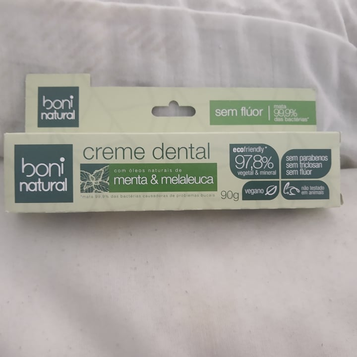 photo of Boni natural Creme Dental shared by @sucrimarques on  17 Aug 2022 - review