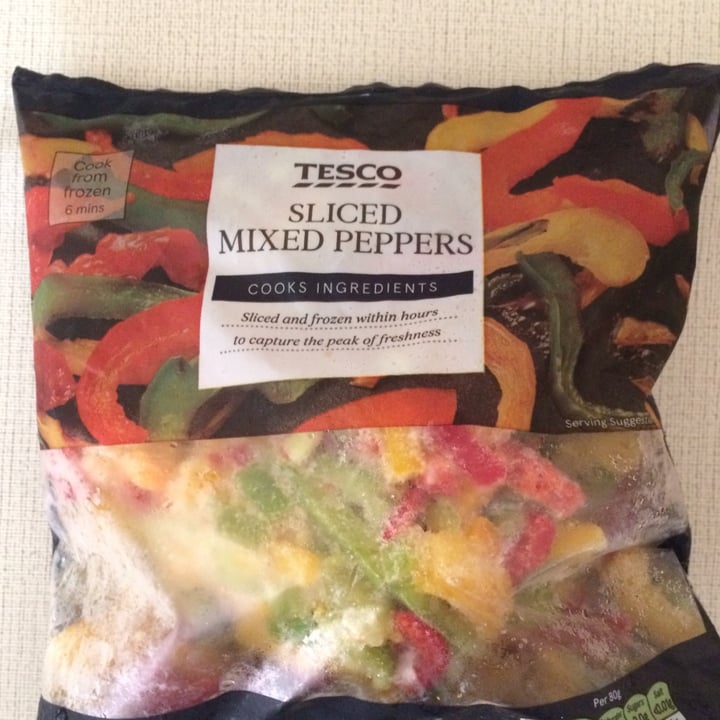 review photo of Tesco sliced mixed peppers shared by @cazmikk on 09 May 2022 - review
