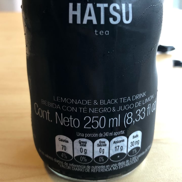 photo of Hatsu Té negro y jugo de limón shared by @vilov on  23 Jan 2022 - review