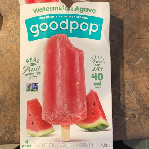Watermelon Agave - Real Fruit, Low Sugar Ice Pops