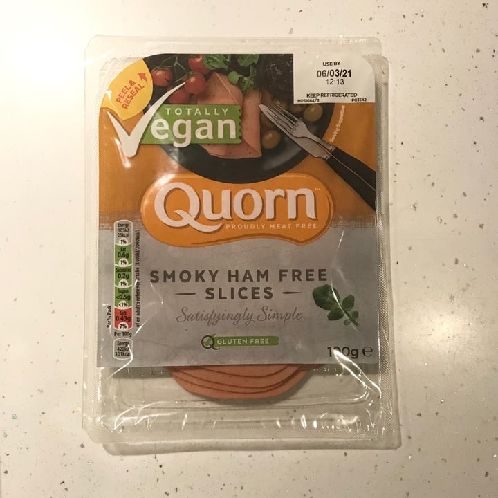 photo of Quorn Smoky Ham Free Slices shared by @coolveganbits on  31 Jan 2021 - review