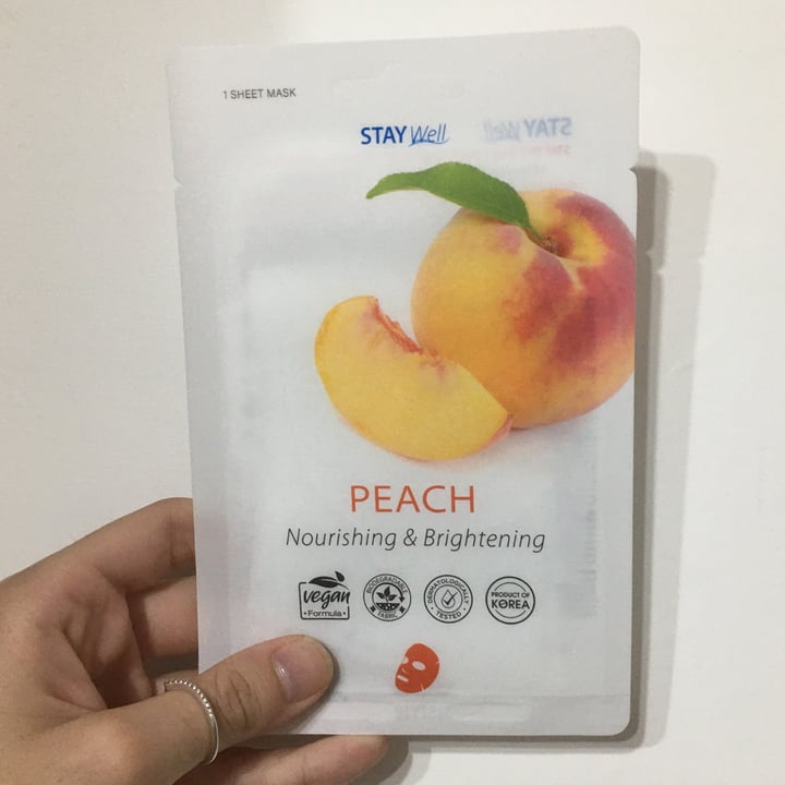 photo of Stay well Peach Mask shared by @nochmalbitte on  11 Aug 2022 - review