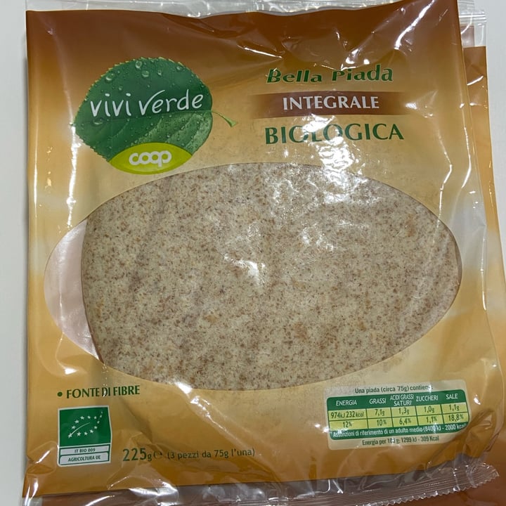 photo of Vivi Verde Coop Bella Piada INTEGRALE BIOLOGICA shared by @ale-penny on  20 Jun 2022 - review