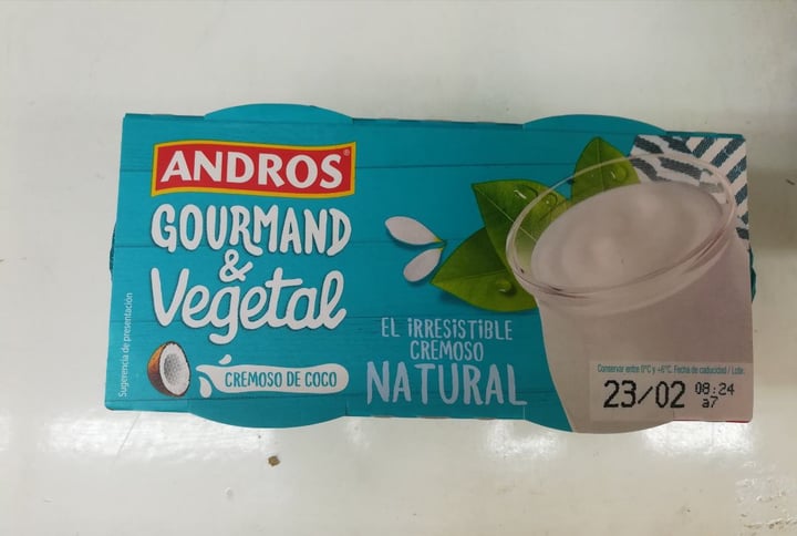 photo of Andros Cremoso de Coco Natural shared by @yolivegan on  21 Feb 2020 - review