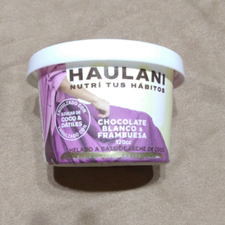 review photo of Haulani Helado de Chocolate Blanco y Frambuesas shared by @tatianavegana on 22 Feb 2021 - review