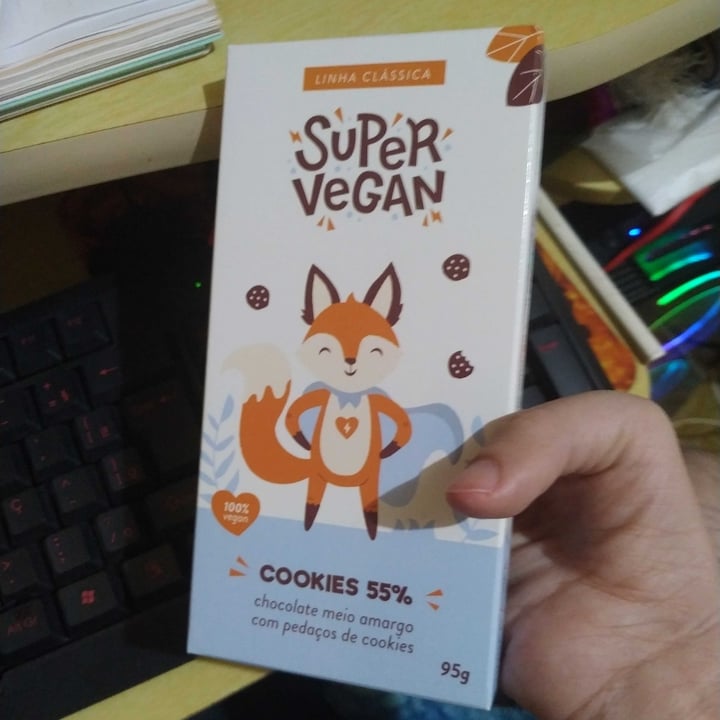 review photo of Super Vegan Barra de chocolate Cookies 55% shared by @alvaro434 on 28 Apr 2022 - review