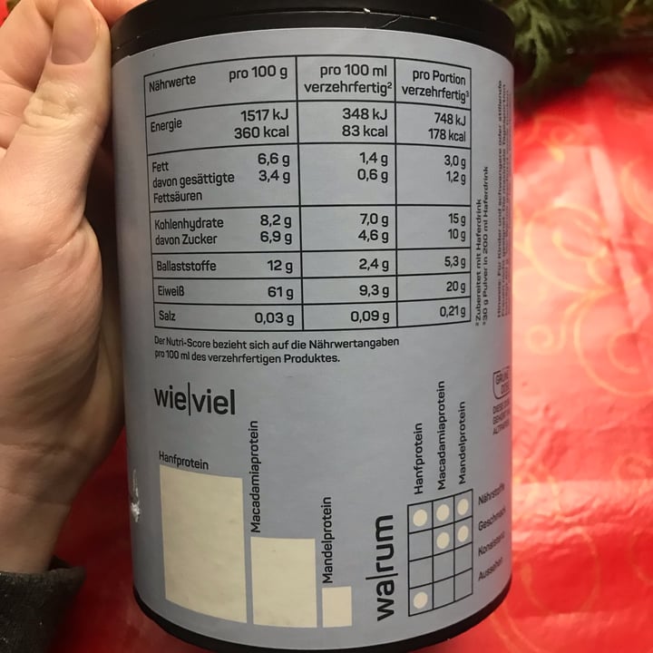 photo of Naduria Protein Vegan Pur Ungesüßt shared by @katy26 on  12 Dec 2022 - review