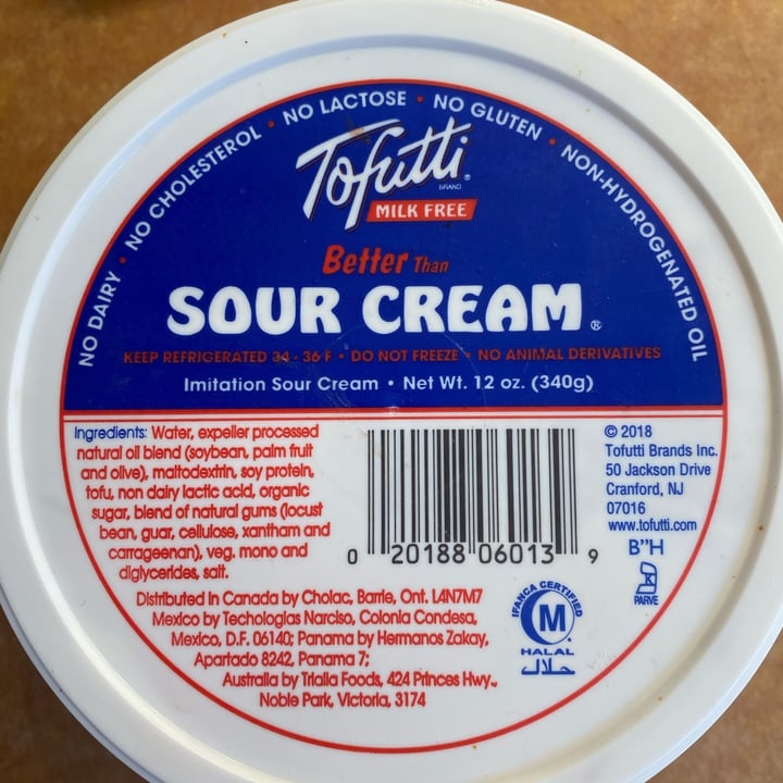 photo of Tofutti Sour cream shared by @chloeschmoe on  10 Apr 2022 - review